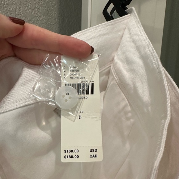 Anthropologie Maeve White Embroidered Skirt - Picture 8 of 10